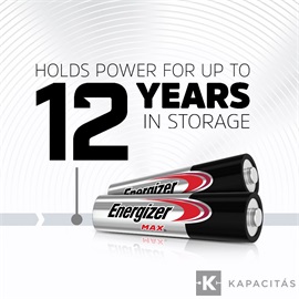 Energizer MAX 1,5V AAA/mikro alkáli elem 4+2 db/csomag