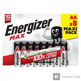 Energizer MAX 1,5V AA/ceruza alkáli elem 8 db/csomag