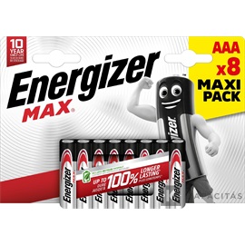 Energizer MAX 1,5V AAA/mikro alkáli elem 8 db/csomag