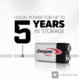 Energizer MAX 9V 6LF22 alkáli elem 1 db/csomag