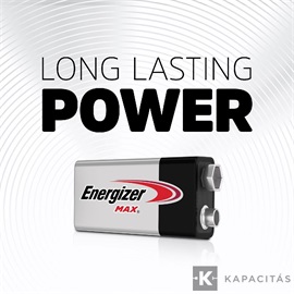 Energizer MAX 9V 6LF22 alkáli elem 1 db/csomag