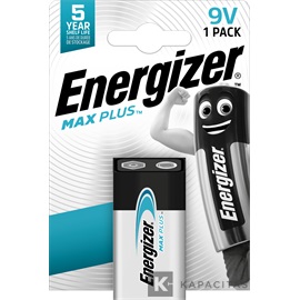 Energizer MAX Plus 9V 6LF22 alkáli elem 1 db/csomag