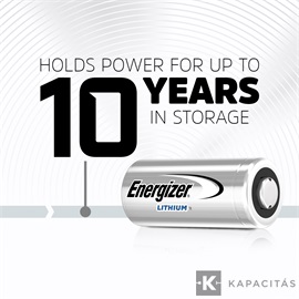 Energizer Photo lítium 3V CR123 elem 1 db/csomag