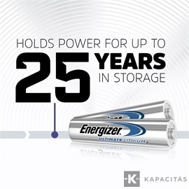 Energizer Ultimate Lithium 1,5V AAA/mikro alkáli elem 2 db/csomag