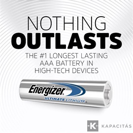 Energizer Ultimate Lithium 1,5V AAA/mikro alkáli elem 2 db/csomag