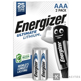 Energizer Ultimate Lithium 1,5V AAA/mikro alkáli elem 2 db/csomag