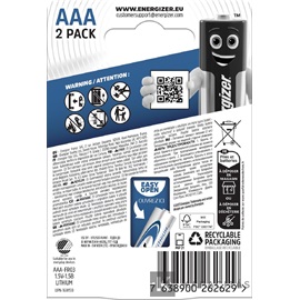 Energizer Ultimate Lithium 1,5V AAA/mikro alkáli elem 2 db/csomag
