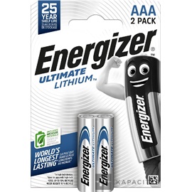 Energizer Ultimate Lithium 1,5V AAA/mikro alkáli elem 2 db/csomag