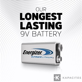 Energizer Ultimate Lithium 9V 6LF22 alkáli elem 1 db/csomag