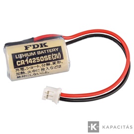 FDK CR14250 1/2AA 3V 850mAh ipari elem csatlakozóval Omron SYSMAC CJ