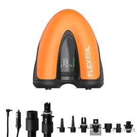 Flextail EVO SUP Pump – 20 PSI hordozható elektromos pumpa SUP-hoz és felfújható eszközökhöz
