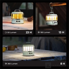 Flextail Max Lantern – 3 az 1-ben kempinglámpa párásítóval és powerbank funkcióval