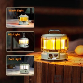 Flextail Max Lantern – 3 az 1-ben kempinglámpa párásítóval és powerbank funkcióval