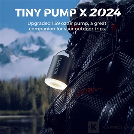 Flextail Tiny Pump X – Kompakt 3 az 1-ben tölhető kempingpumpa, narancs
