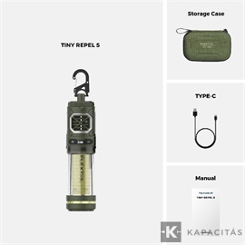 Flextail Tiny Repeller S – Szúnyogriasztó, LED lámpa és power bank egyben - kék