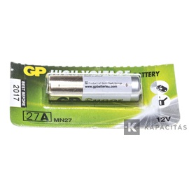GP 27A-C1 12 V 20 mAh elem 1db/bliszter