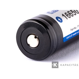 KeepPower 16650 3,7V 2100mAh védett Li-ion akkumulátor