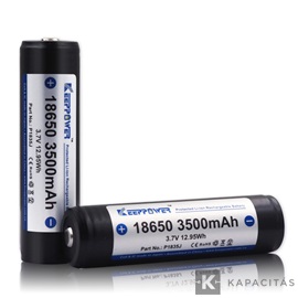 KeepPower 18650 3,7V 3500mAh védett Li-ion akkumulátor