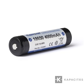 KeepPower 18650 3,7V 4000mAh védett Li-ion akkumulátor