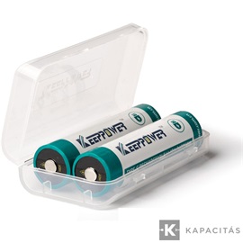 KeepPower 18650 3,7V 4000mAh védett Li-ion akkumulátor USB