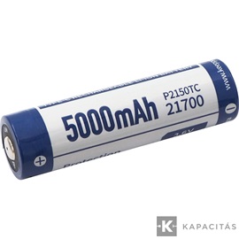 KeepPower 21700 3,7V 5000mAh védett Li-ion akkumulátor USB