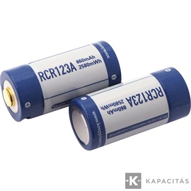KeepPower CR123 3V 860mAh Li-ion akkumulátor védelemmel USB