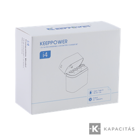 KeepPower I4 Li-ion 4db 2400mAh akku + töltő szett USB-C
