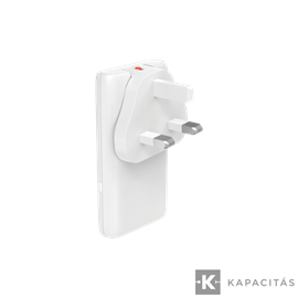 Univerzális ultrakeskeny utazó gyorstöltő, USB-A USB-C, EU-US-UK Plug GaN 65W