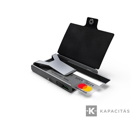 LEDLENSER Flexible Wallet pénztárca/lámpa/RFID/QI 100lm fekete