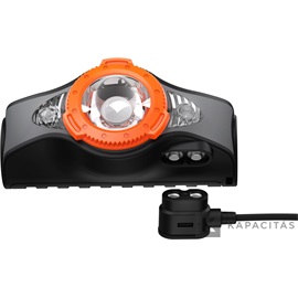 LEDLENSER MH11 tölthető fejlámpa Bluetooth 1000 lm 18650 fekete/narancs