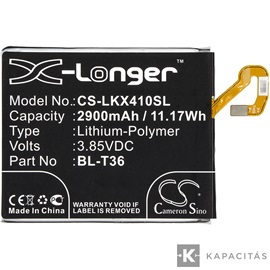 LG  EAC63638201, BL-T36 3.85V 2900mAh utángyártott RealPower Li-Polymer akku