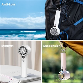 Flextail Max Handheld Fan Pro – Hordozható nagy teljesítményű ventilátor digitális kijelzővel