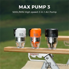 Flextail MAX Pump 3 – Hordozható elektromos pumpa LED lámpával - narancssárga