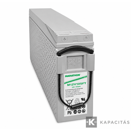 Marathon M12V105FT 12V 102Ah zárt ólomakkumulátor, front terminál 12V 100Ah / F-M6-90°
