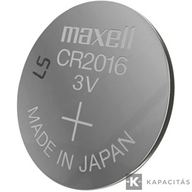 Maxell CR2016 3V lítium gombelem 5db/csomag