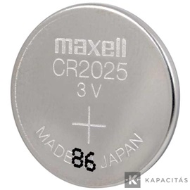Maxell CR2025 3V lítium gombelem 1db/csomag