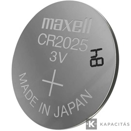 Maxell CR2025 3V lítium gombelem 5db/csomag