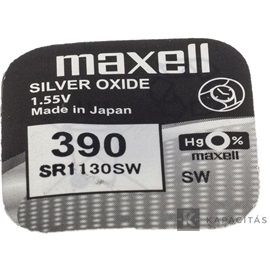 Maxell SR1130SW 1,55V ezüst-oxid gombelem 1db