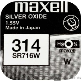 Maxell SR716W 1,55V ezüst-oxid gombelem 1db