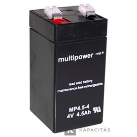 Multipower MP4,5-4 4V 4,5Ah zárt ólomakkumulátor