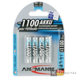 ANSMANN Ni-MH AAA/mikro 1100 mAh akkumulátor 4 db/csomag