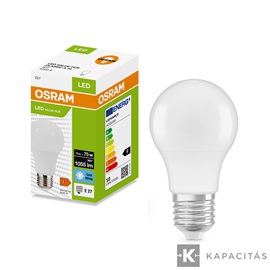 OSRAM LED PCR CLASSIC A normál izzó 10W |75W| 6500K 1.055lm E27, hideg fehér