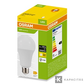 OSRAM LED PCR CLASSIC A normál izzó 19W |150W| 2700K 2.452lm E27, meleg fehér