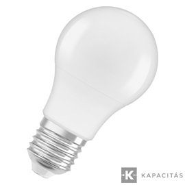 OSRAM LED PCR CLASSIC A normál izzó 4.9W |40W| 3000K 470lm E27, lágy fehér