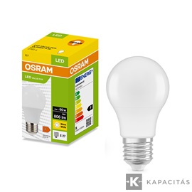 OSRAM LED PCR CLASSIC A normál izzó 8W |60W| 2700K 806lm E27, meleg fehér