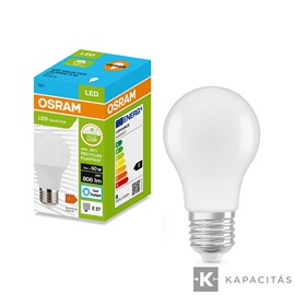 OSRAM LED PCR CLASSIC A normál izzó 8W |60W| 6500K 806lm E27, hideg fehér