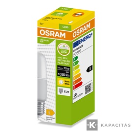 OSRAM LED PCR STICK izzó 9.5W |75W| 2700K 1.055lm E27, meleg fehér