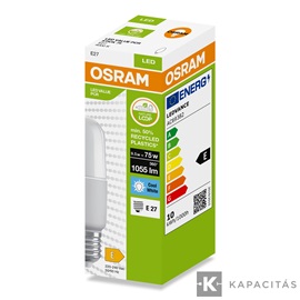 OSRAM LED PCR STICK izzó 9.5W |75W| 4000K 1.055lm E27, természetes fehér