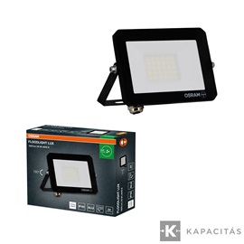 OSRAM LED reflektor LUX 20W 840, 1.800lm, IP65, természetes fehér, fekete