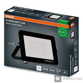 OSRAM LED reflektor LUX 30W 840, 2.700lm, IP65, természetes fehér, fekete